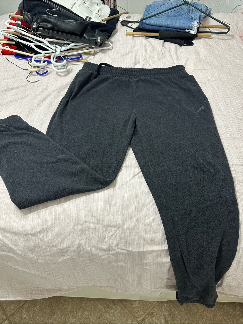 Mens Black Fleece Jogger Pants - Comfortable Everyday Wear